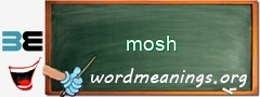 WordMeaning blackboard for mosh